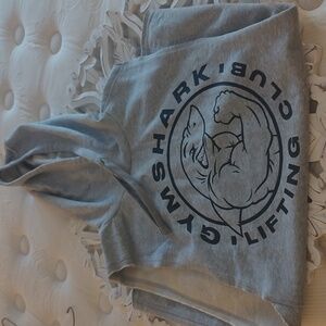 NWOT Gym Shark hoodie in grey S